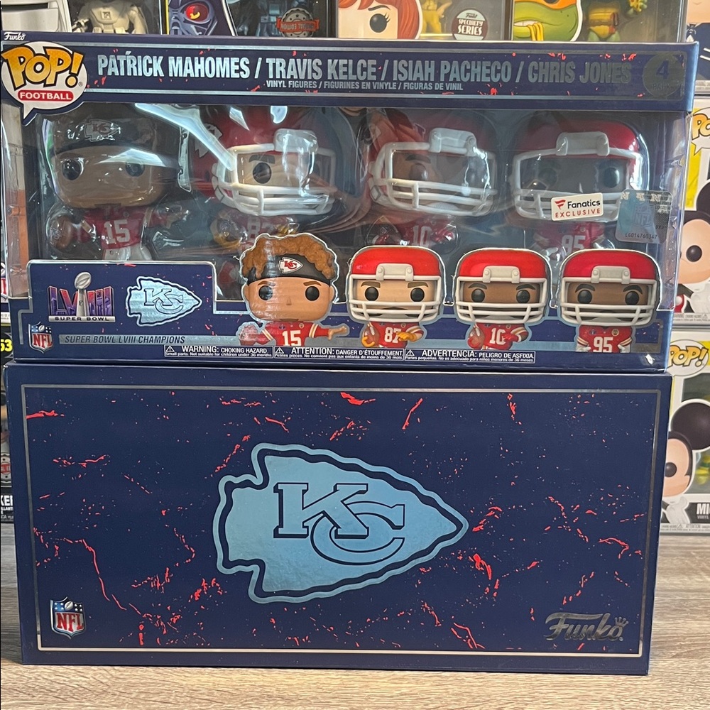 Funko NFL Kansas City Chiefs Super BowlPop! Vinyl Figures 4 Pack